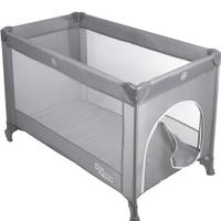 Lettino da campeggio grigio a pois – con materassi