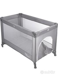 Lettino da campeggio grigio a pois – con materassi