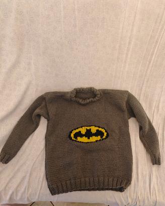 Maglione Batman per bambino taglia 5/6 anni 