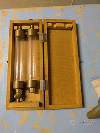Strumento Scientifico Vintage SEB- ottone vetro 
