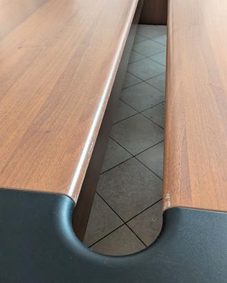 Grande Tavolo Riunioni Ufficio Legno Massiccio