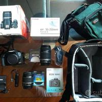 Canon Eos 1000D - Kit completo con 2 obiettivi