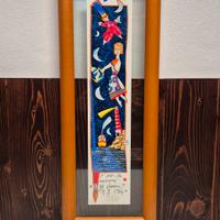 serigrafia firmata delle poesie di Pablo Neruda 