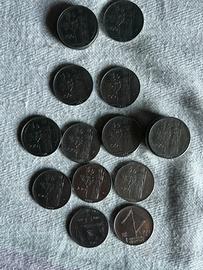 Lotto 100 lire 21 monete