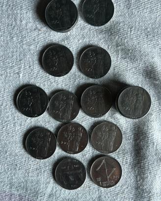 Lotto 100 lire 21 monete