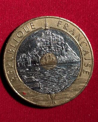 20 franchi francesi anno 1992