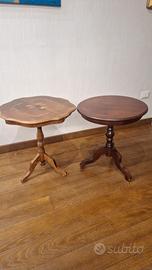 Tavolini tondi in legno