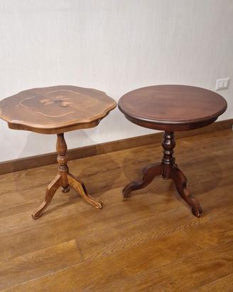 Tavolini tondi in legno