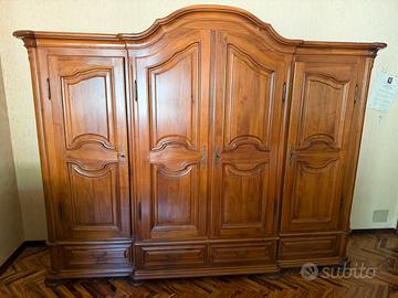 Armadio classico in legno massello 4 ante