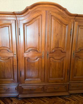 Armadio classico in legno massello 4 ante