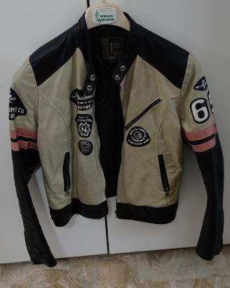 Giubbotto Biker/Racing Conbipel in Vera Pelle TG 4