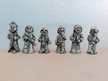 Statuine Soldati Peltro Argentato 999