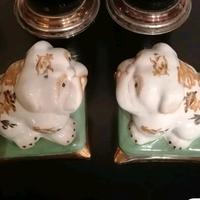 Coppia statuine cani  JORDAN TOUT COURT 1897