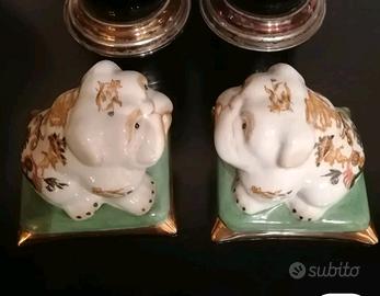 Coppia statuine cani  JORDAN TOUT COURT 1897