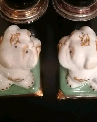 Coppia statuine cani  JORDAN TOUT COURT 1897