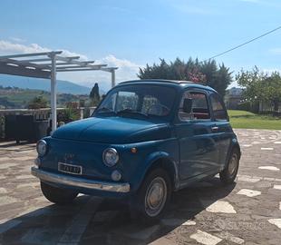 FIAT 500 F- Targa nera originale (AP) - Int. rossi