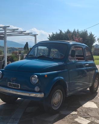 FIAT 500 F- Targa nera originale (AP) - Int. rossi
