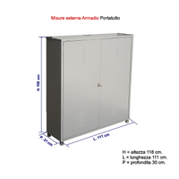 Armadio Metallo  2 Ante