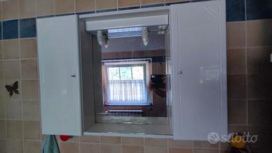 specchiera due ante bianca