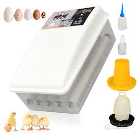 INCUBATRICE 24 POSTI UOVA GALLINA QUAGLIA OCA NUOV