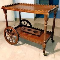 carrello vintage porta liquori 