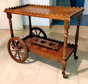 carrello vintage porta liquori 