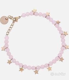 Liu Jo Bracciale Acciaio Oro Rosa Stelline