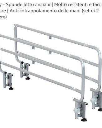 Sponde pieghevoli anticaduta per letto