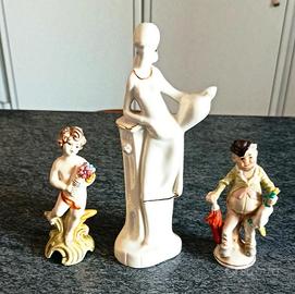 Statuine vintage in porcellana