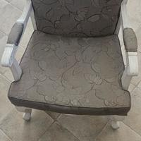 salottino divanetto e poltrona shabby