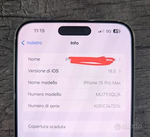 Iphone 15 ProMax 256 gb