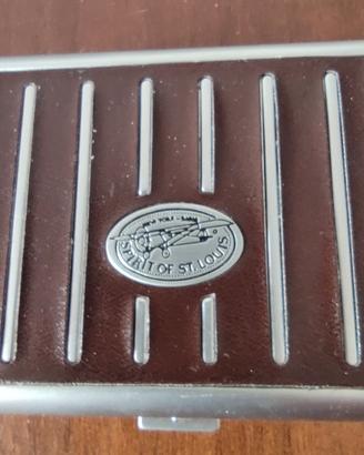 Portasigarette vintage metallo "Spirit  St. Louis