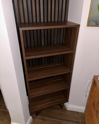 Libreria verticale con 4 scomparti 54x25x121