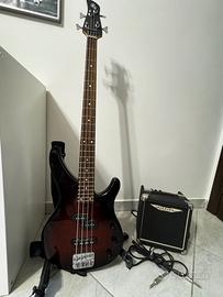 Basso Yamaha e amplificatore come nuovi