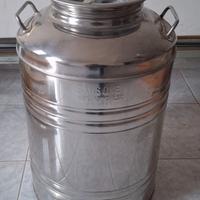 Contenitore bidone per olio in acciaio inox da 50
