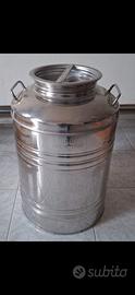 Contenitore bidone per olio in acciaio inox da 50