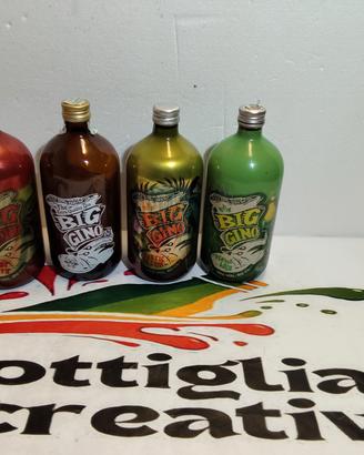 SET GIN BIG GINO 4 BOTTIGLIE VUOTE 