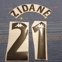 Kit personalizzazione #21 ZINEDINE ZIDANE Juventus