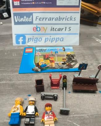 LEGO 8401 personaggi e segnali stradali parco
