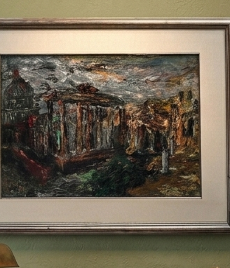 Quadro Olio su Tela Fori Imperiali di Roma 