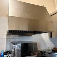 Cappa inox professionale con motore
