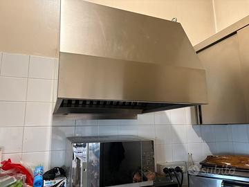 Cappa inox professionale con motore