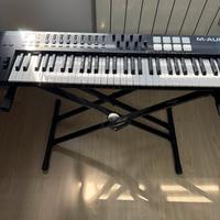 tastiera midi m audio oxigen 61 con supp. e panno
