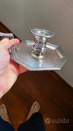 Bugia portacandela vintage  metallo argentato 