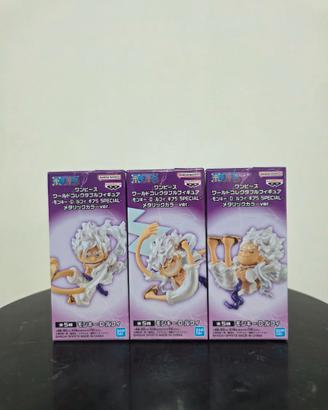 Set Luffy Gear 5 01 02 03 WCF Onepiece Banpresto