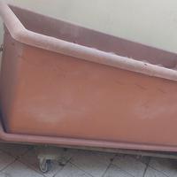 Fioriera 100x40x40cm con sottovaso