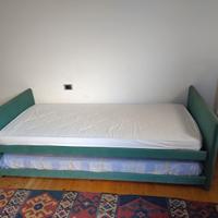 Letto Flou singolo con secondo sovrapposto