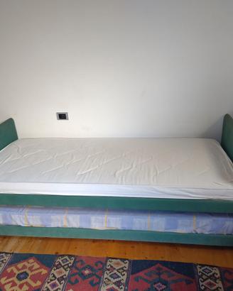 Letto Flou singolo con secondo sovrapposto