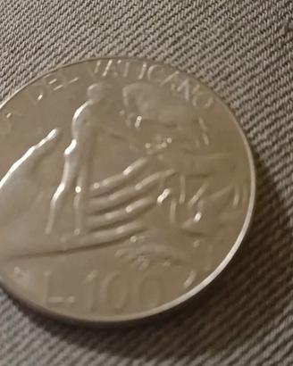 Moneta Lire 100 Città del Vaticano