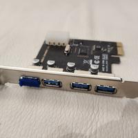 Scheda PCI USB 4x pc